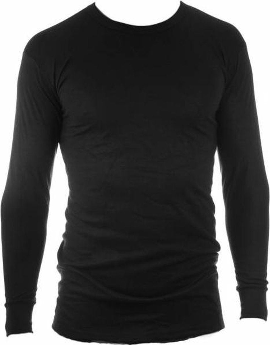Beeren Unisex Thermo Shirt lange mouw Zwart